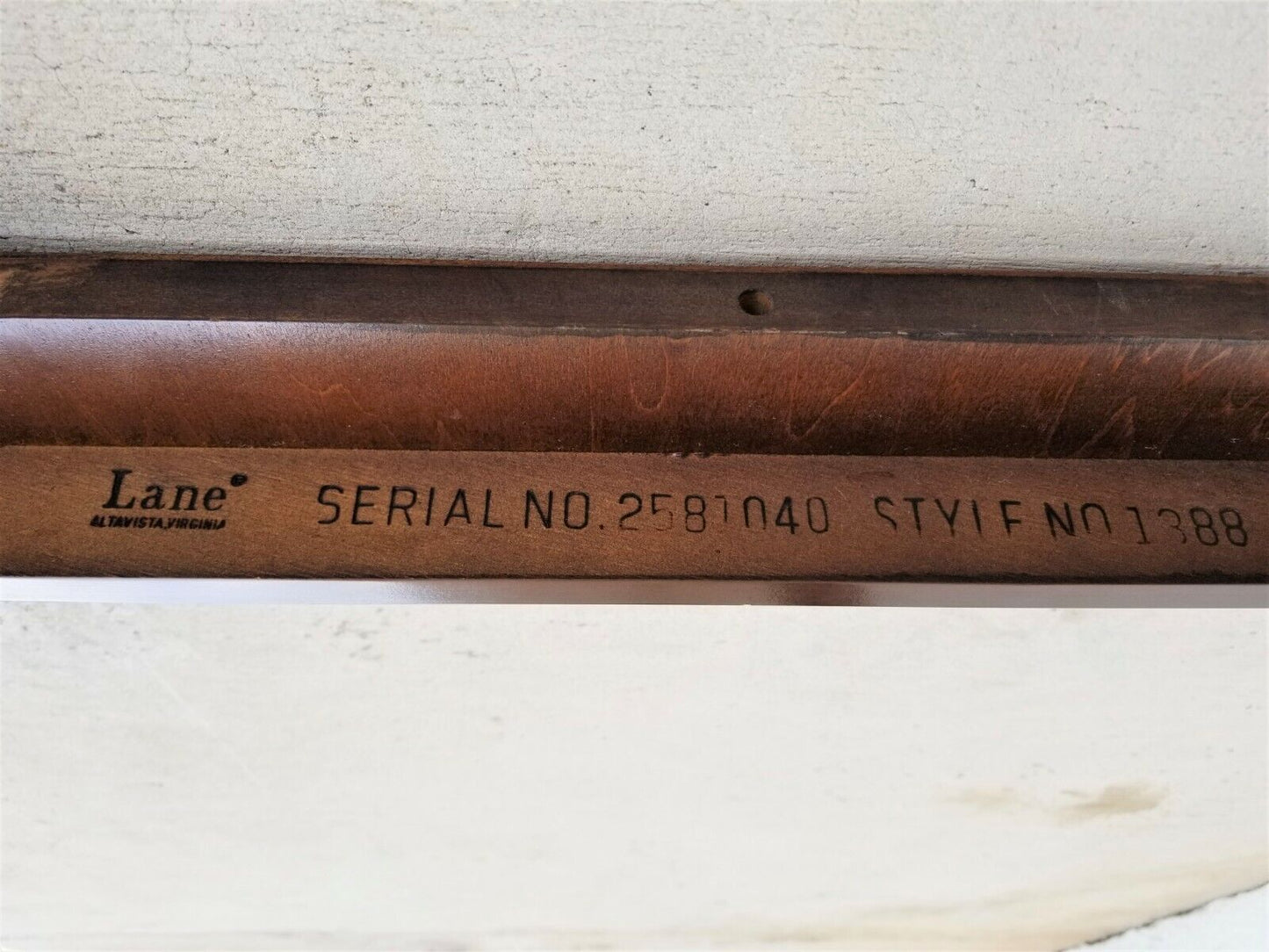 LANE Furniture Asian Chinoiserie Mahogany + Glass End Side Table Model 1388