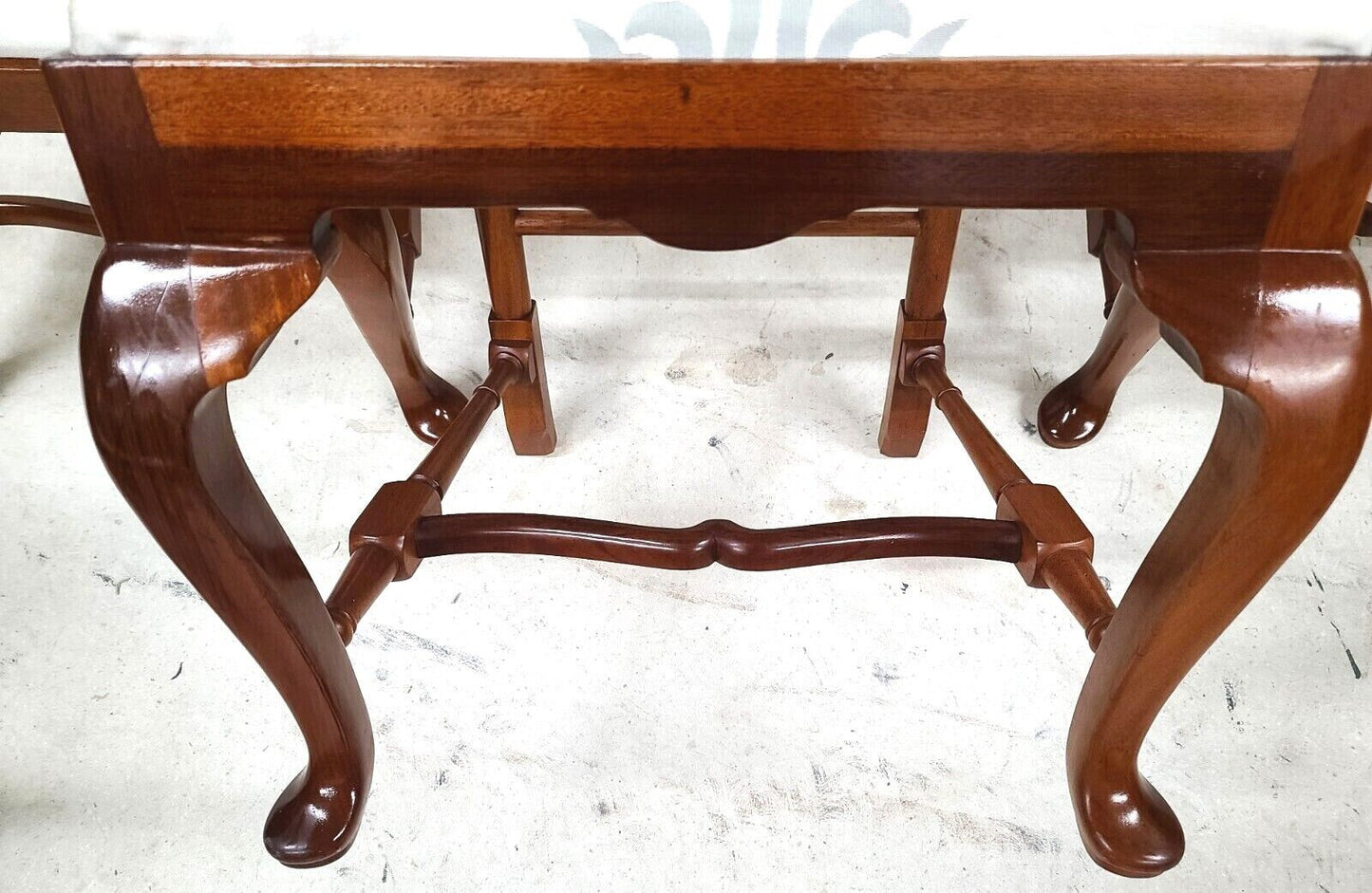 Mid Century Solid Cherry Queen Anne Dining Chairs - Set of 6