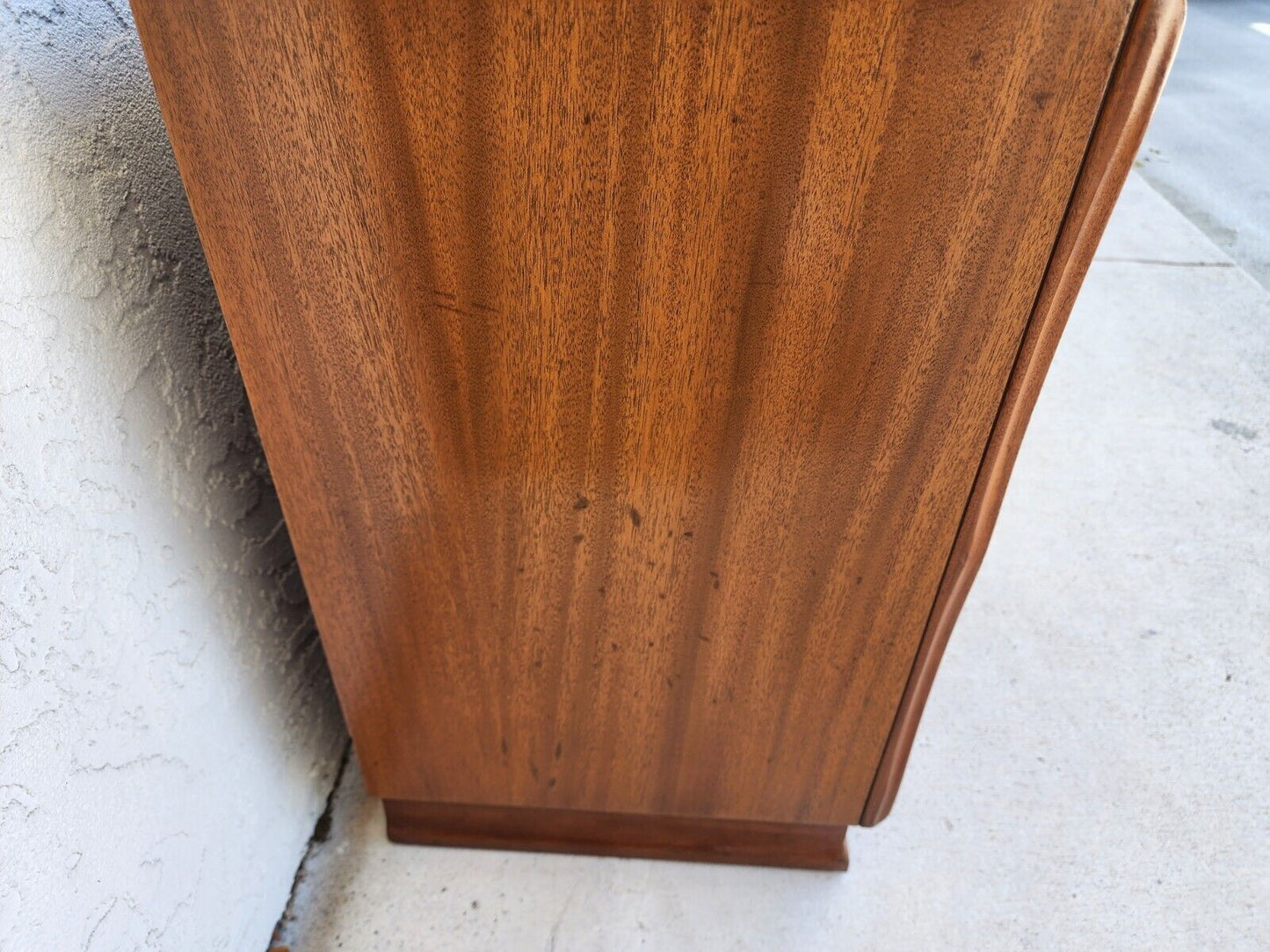 Vintage Nightstands Solid Wood Glass Tops