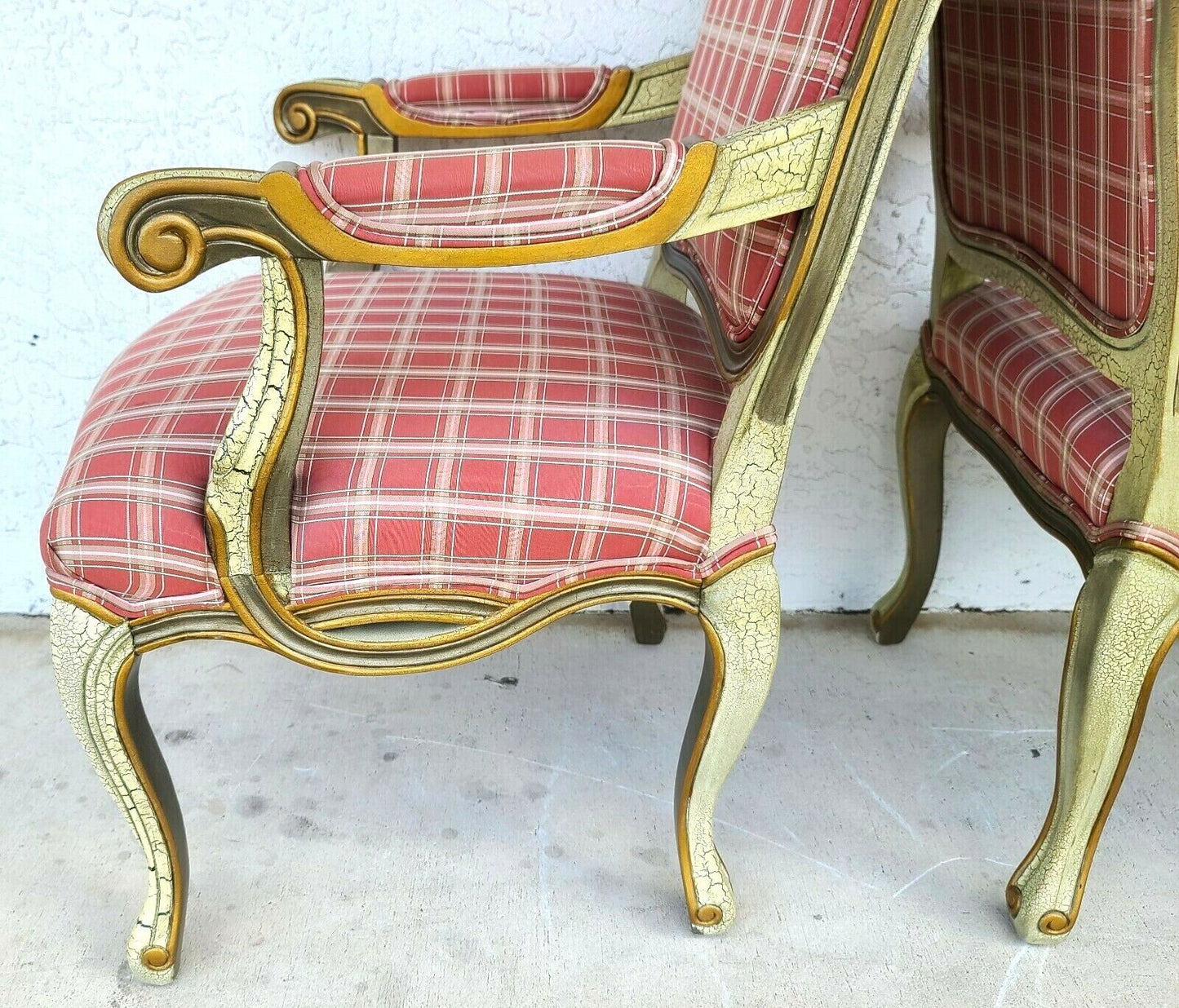 Italian Made French Louis XV Bergere Accent Dining Chairs by WESTLAKE