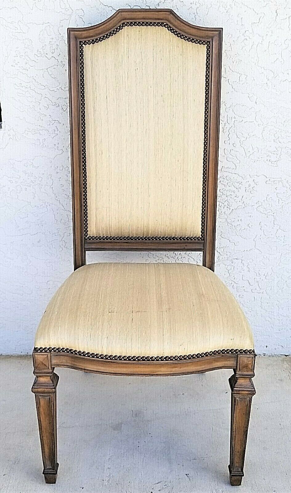 (1 or 2) MAITLAND SMITH Italian Provincial Brass Nail Trim Dining Accent Chair