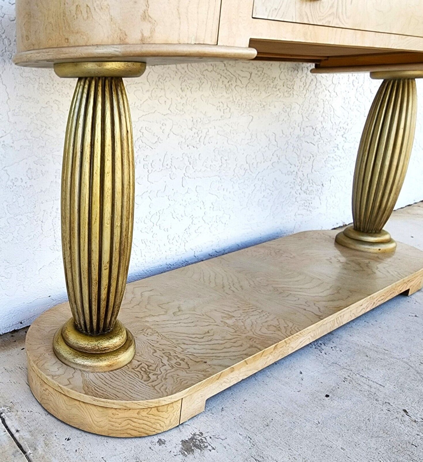 TV Console Sofa Table Burl by HENREDON