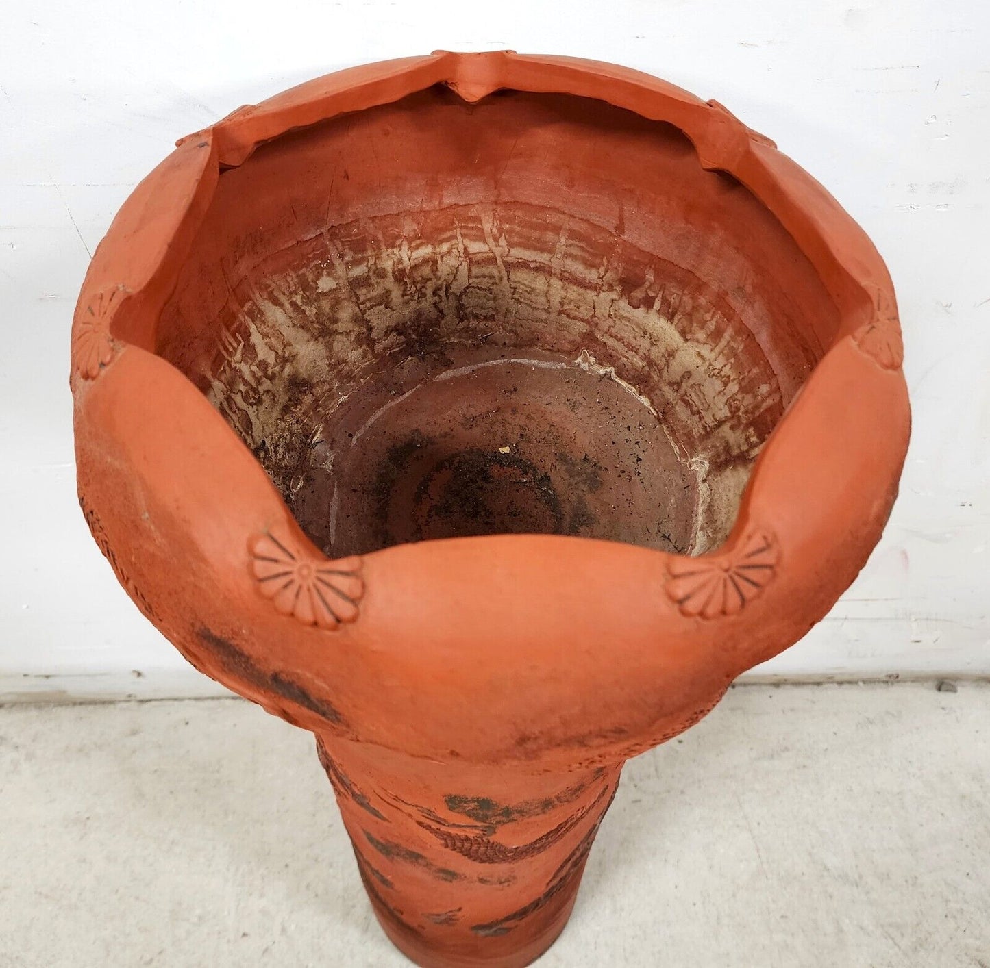 Japanese Tokoname Meiji Redware Pottery Plant Stand