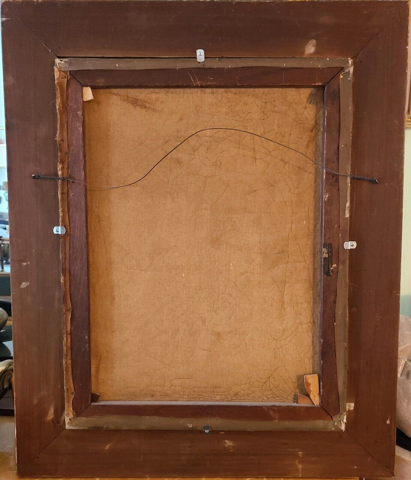 Antique Landscape Painting Oil on Canvas Signed Gilchrist 1921