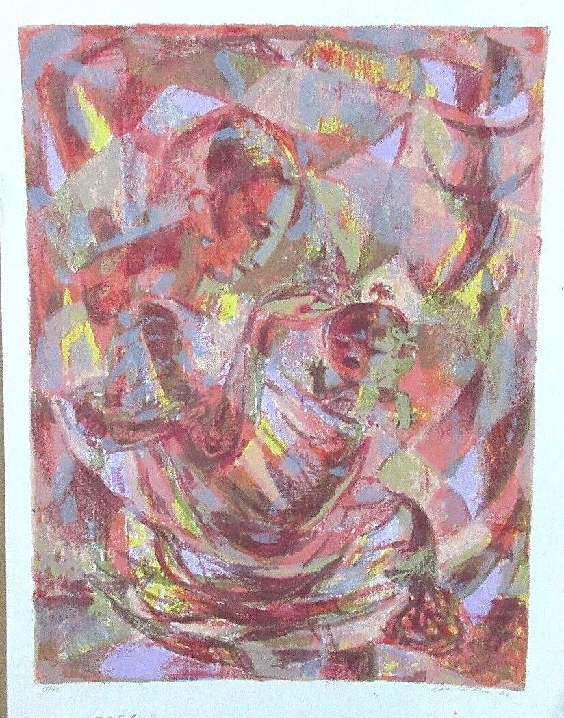 Edward Goldman (1916-2006) Signed "OPUS 2" Abstract Imp Silkscreen Lt Ed 1/5