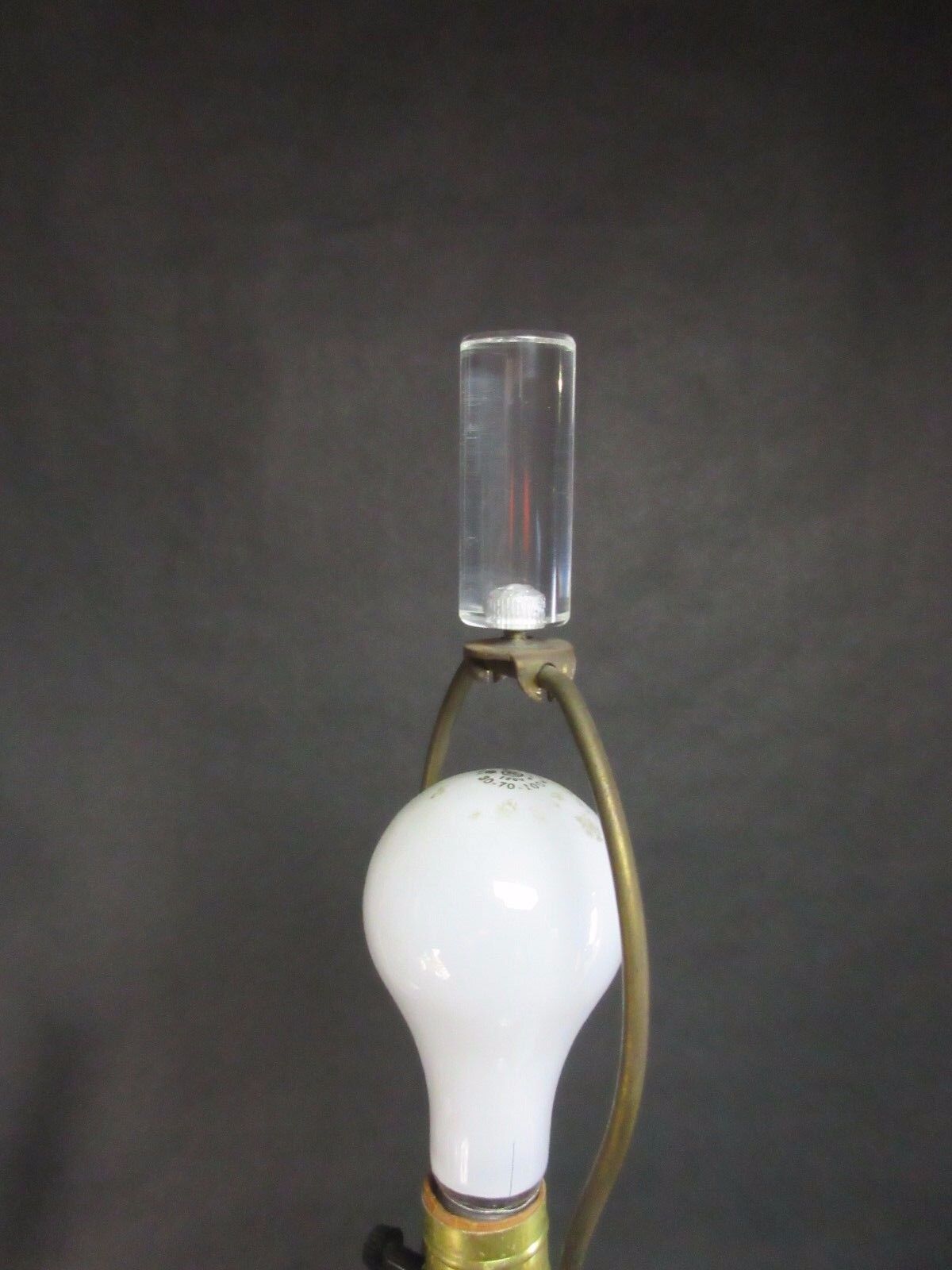 XL Vintage Textured Ceramic Lucite Table Lamp Turquoise Greens Pink Speckled 31"