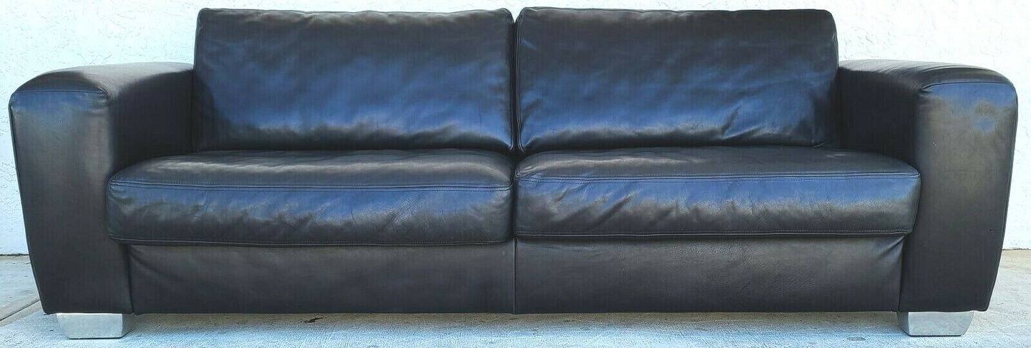 MCM Aniline Leather Black Armchair by KOINOR Germany