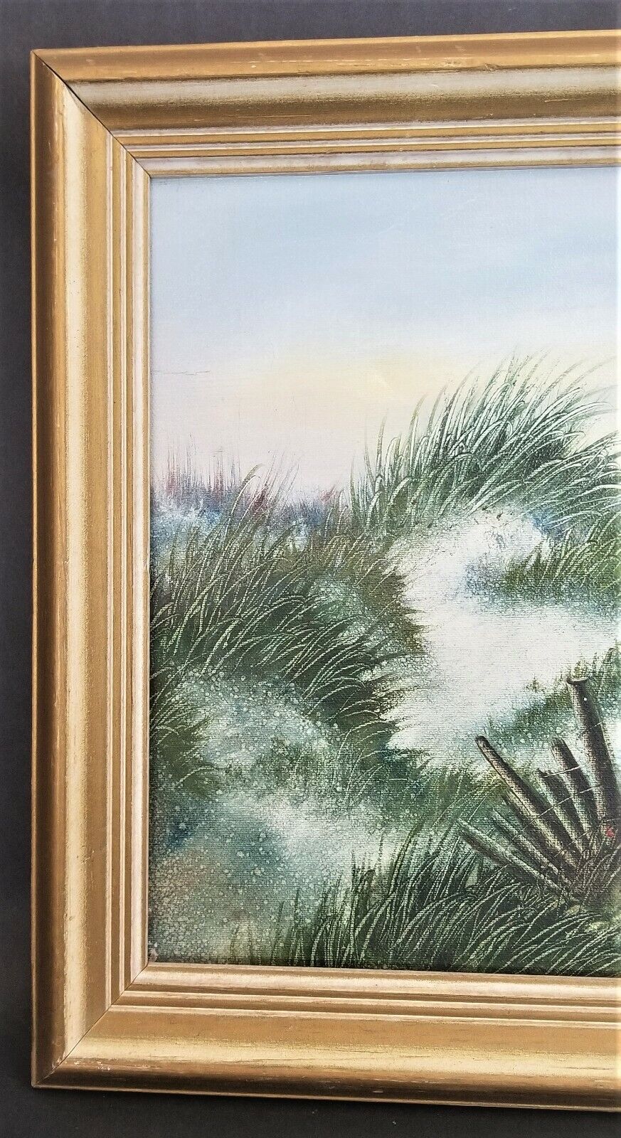 Signed W ZELLER Acrylic on Canvas Framed Seascape Painting