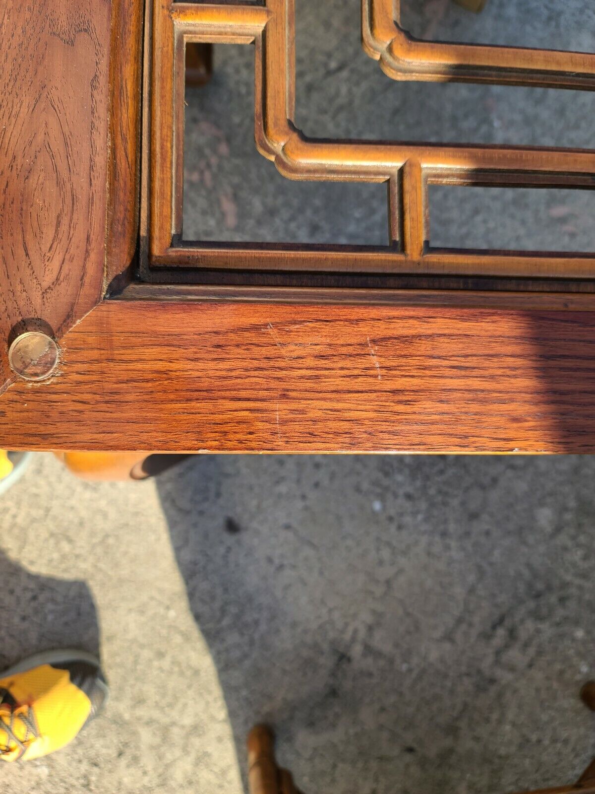 THOMASVILLE Mystique Asian Chinoiserie Ming Fretted Dining Table