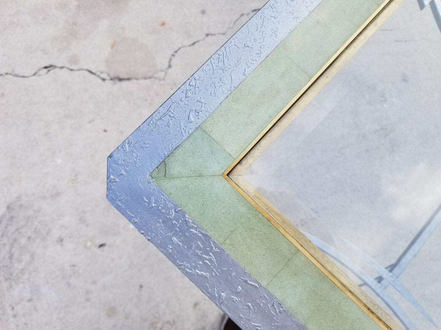 1980's Merle James Edelman for CASA BIQUE Tessellated Marble Dining Gaming Table