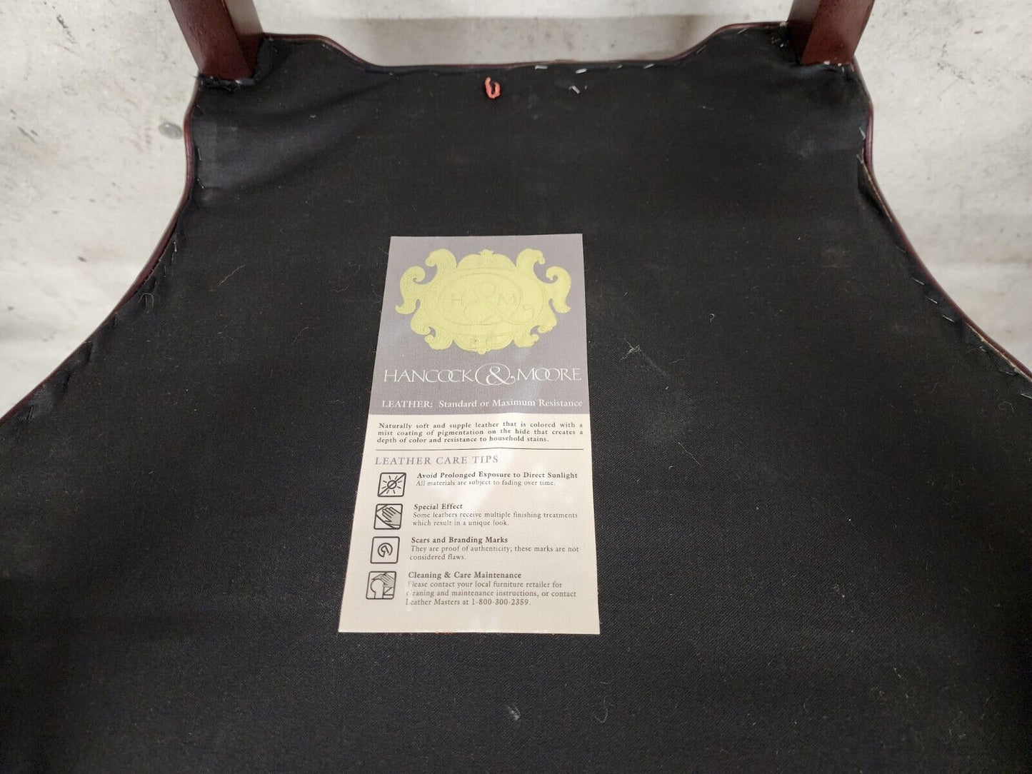 Guerin Leather Accent Office Armchair by HANCOCK & MOORE