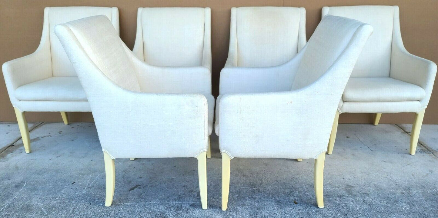 6 Linen Dining Chairs by DIRECTIONAL Furniture Co
