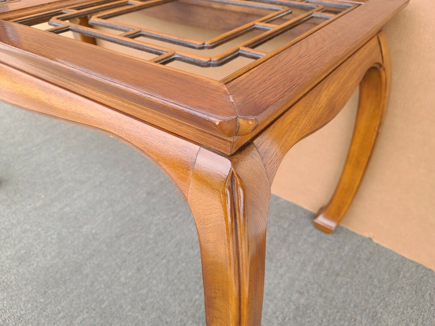 THOMASVILLE Mystique Asian Chinoiserie Ming Fretted Dining Table