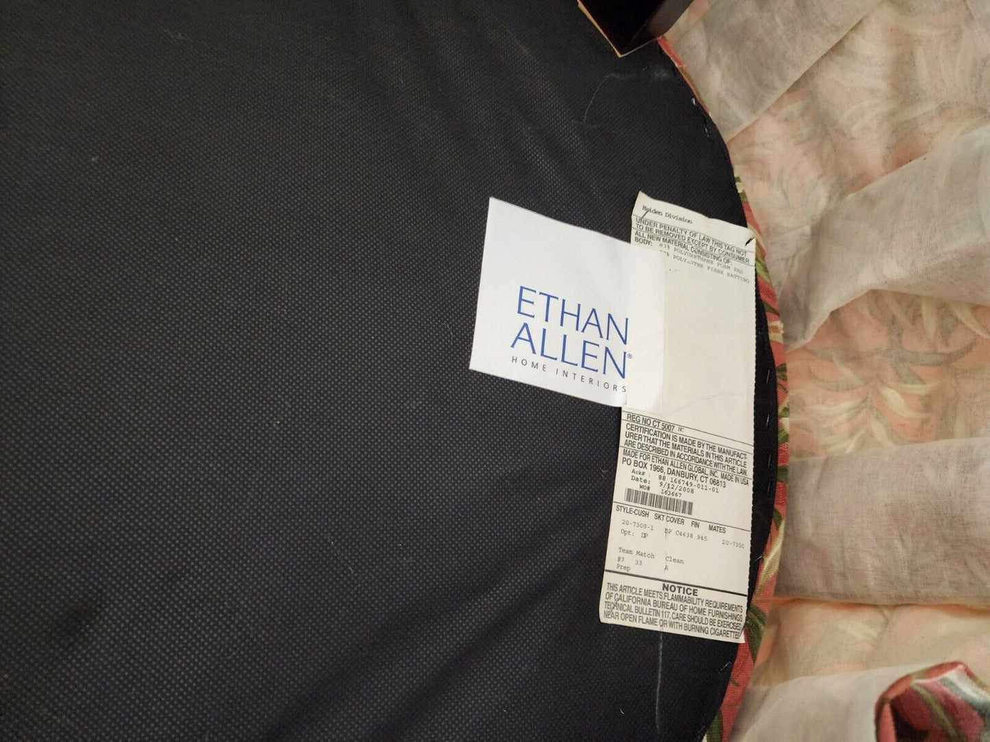 Tropical Coastal Ottoman Ethan Allen