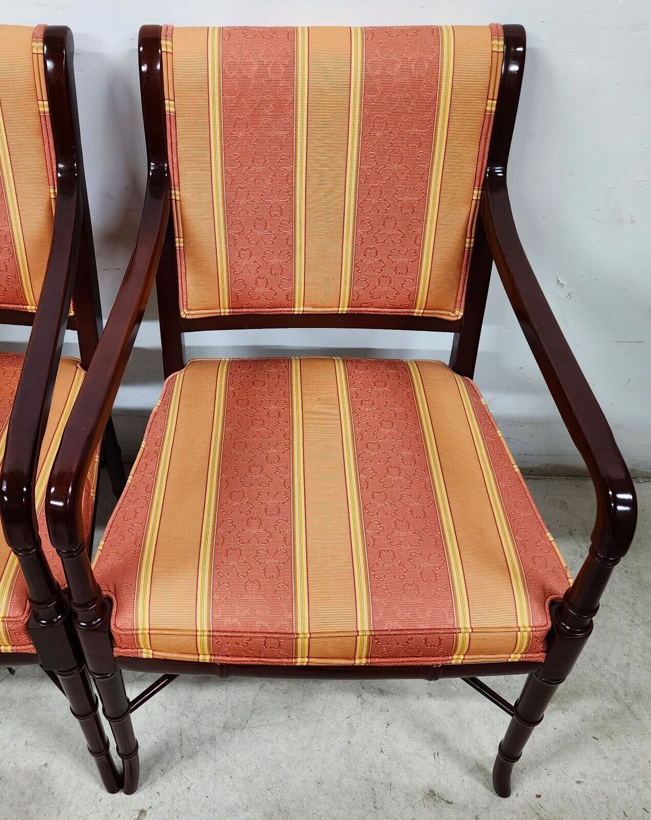 Regency Dining Chairs Faux Bamboo by CABOT WRENN (4)