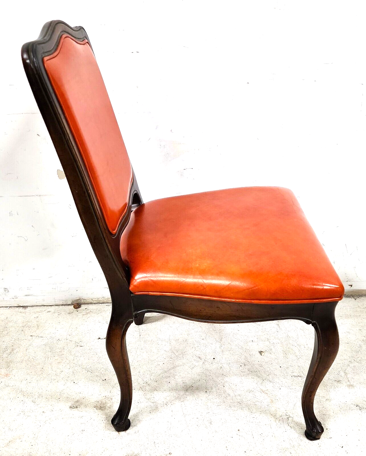 French Dining Chairs Leather Chambly Vintage by HICKORY CHAIR Co