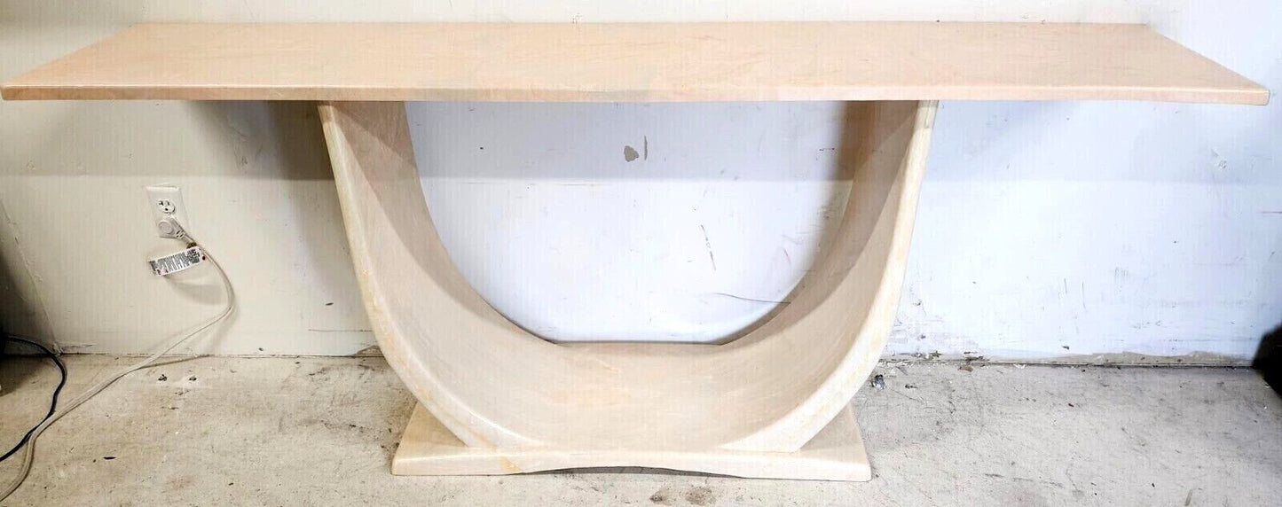 KARL SPRINGER Style Sculptural Polyresin Console Table