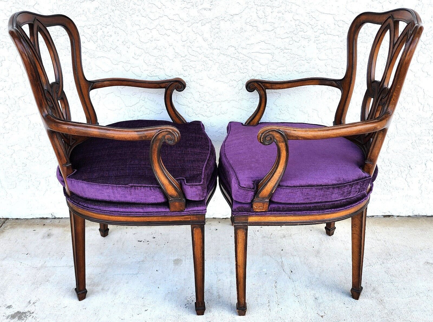 Vintage Regency Armchairs Dining Accent New Upholstery