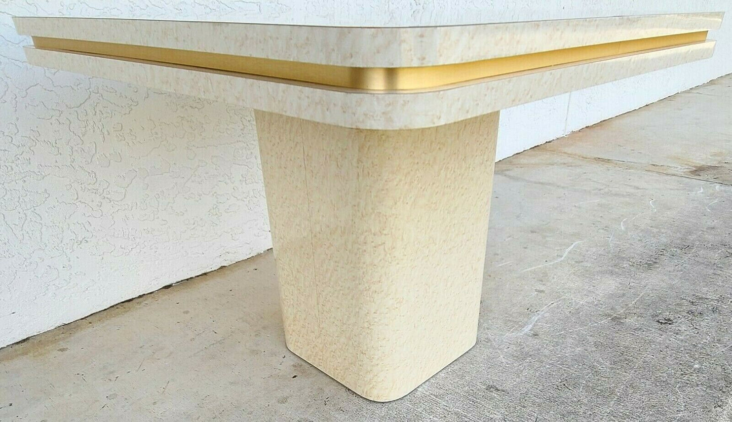 Vintage MCM Formica Pedestal Dining Game Table