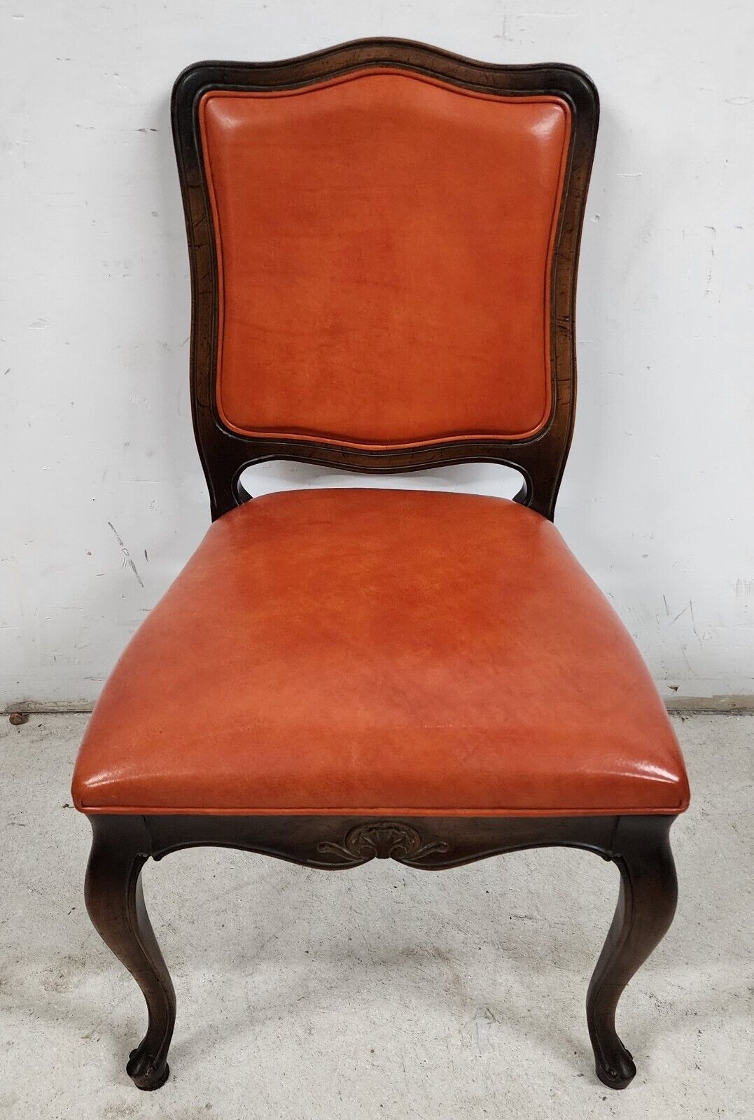 French Dining Chairs Leather Chambly Vintage by HICKORY CHAIR Co