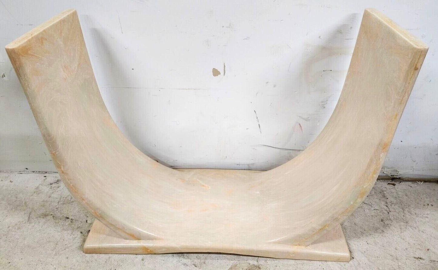 KARL SPRINGER Style Sculptural Polyresin Console Table