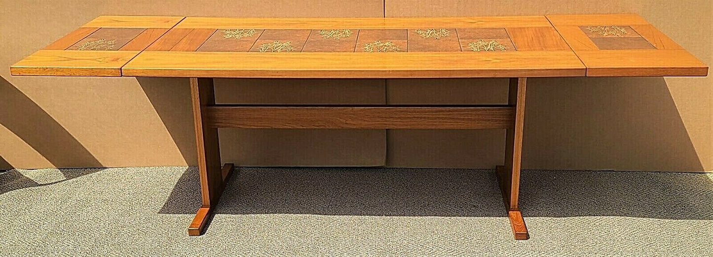 MCM Dining Table Teak & Tile by GANGSO MOBLER