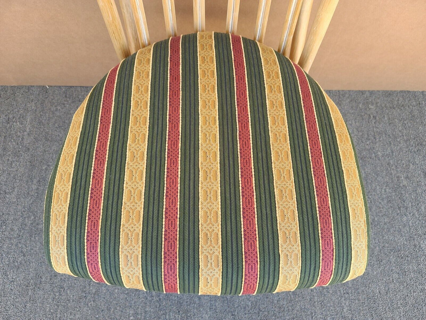 GARCIA IMPORTS Scroll Back Bentwood Bamboo Rattan Desk Dining Accent Chair Spain