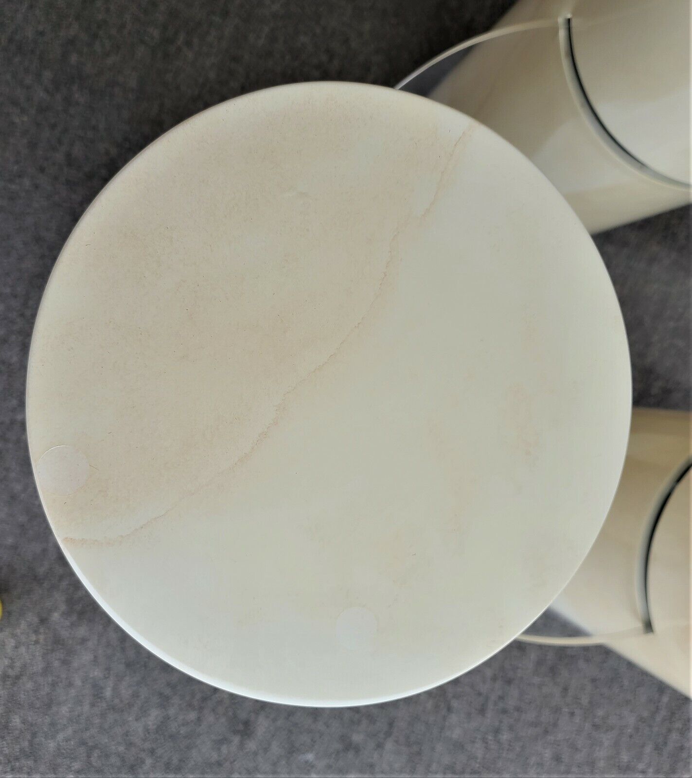 Karl Springer Lucite Faux Goatskin Dining Game Table Base