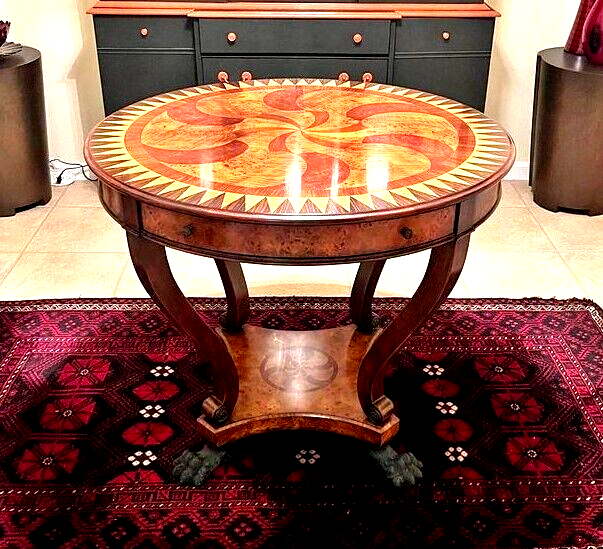 Center Table Swirling Teardrops Essential Collection by Theodore Alexander