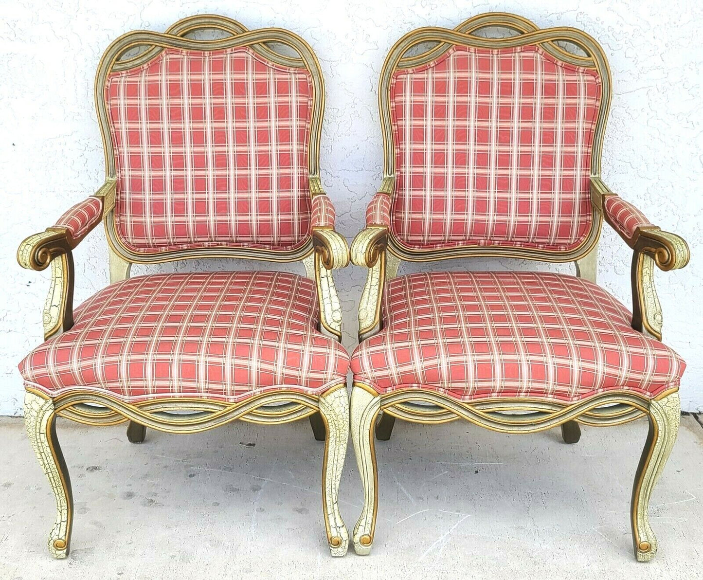 Italian Made French Louis XV Bergere Accent Dining Chairs by WESTLAKE