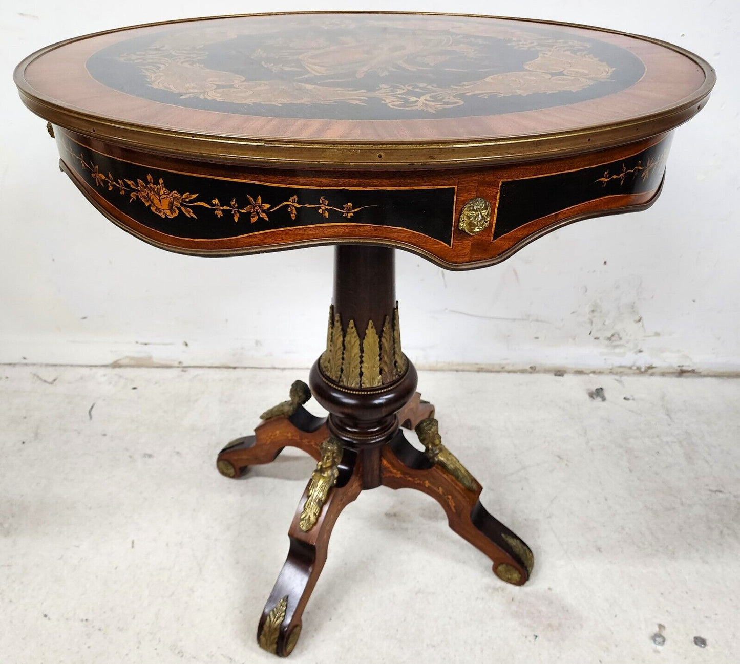 French Center Accent Lamp Table Louis XV Ormolu Mounts