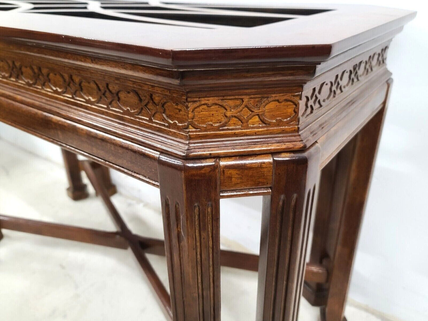 Vintage Mahogany Console Sofa Dining Table Base by UNIVERSAL FURNITURE