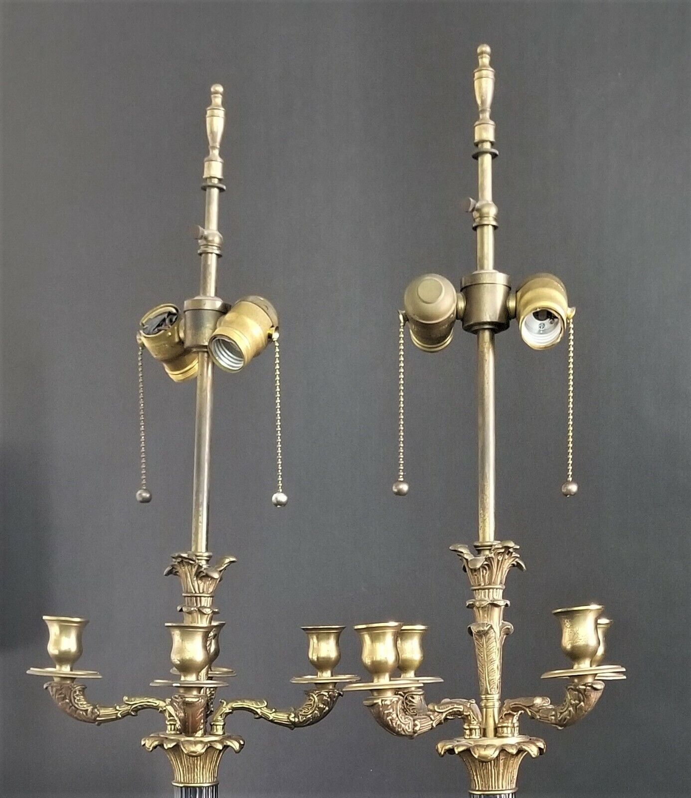 Pair of Vintage WARREN KESSLER Candelabra Table Lamps