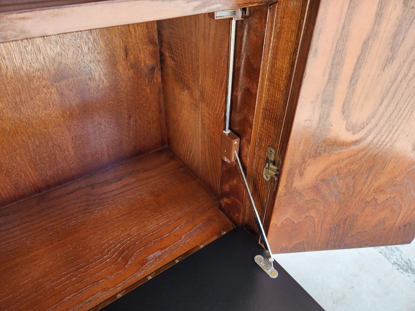 Vintage Bar Cabinet 1970s Bamboo Boho MCM