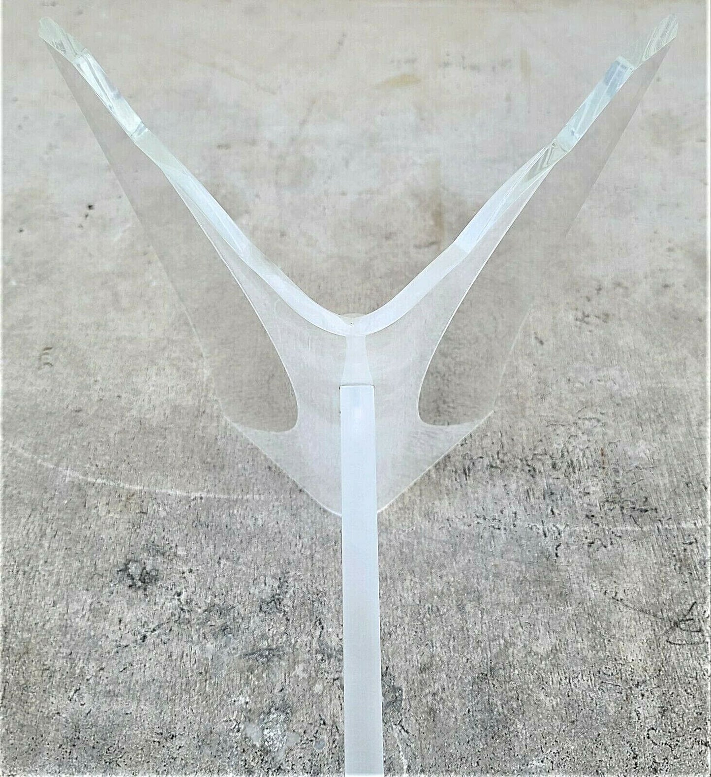 1970's Lucite True Butterfly Wings Console Table Base