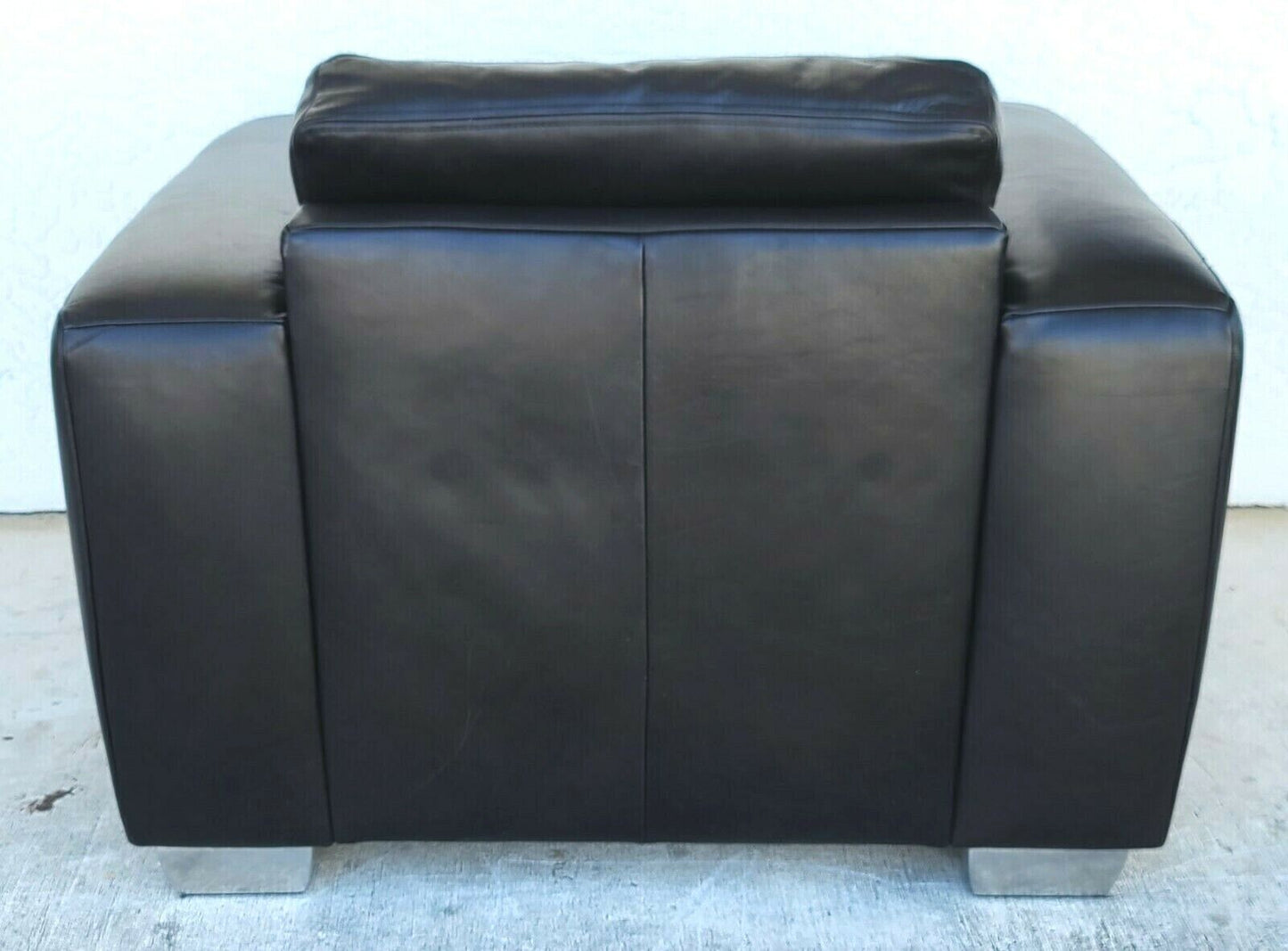 MCM Aniline Leather Black Armchair by KOINOR Germany
