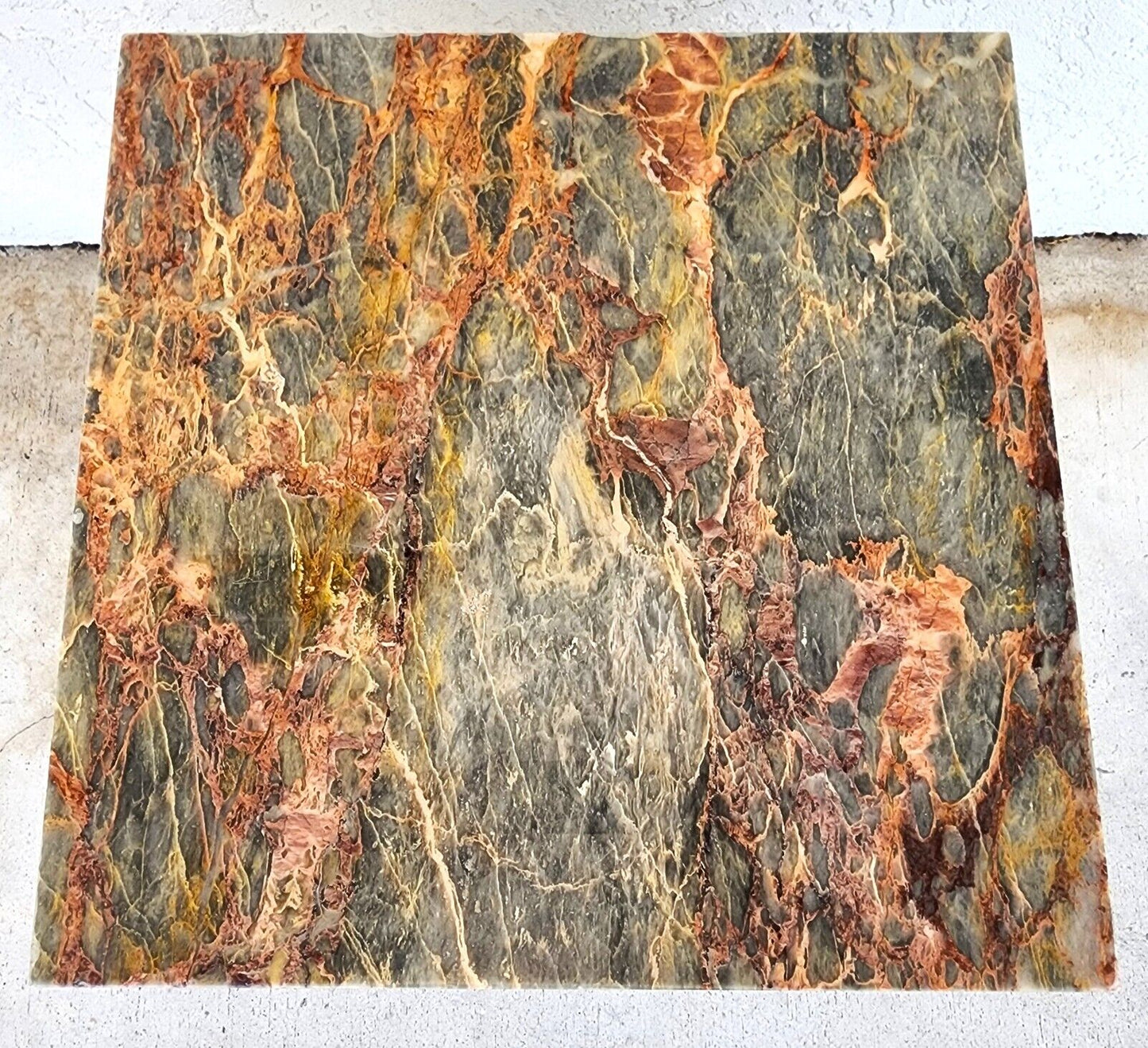 Marble Side End Accent Table Boho Vintage