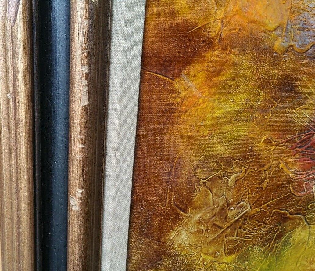 Vtg Signed P Leroy Still Life Impasto Impressionist Flowers Oil Painting Canvas