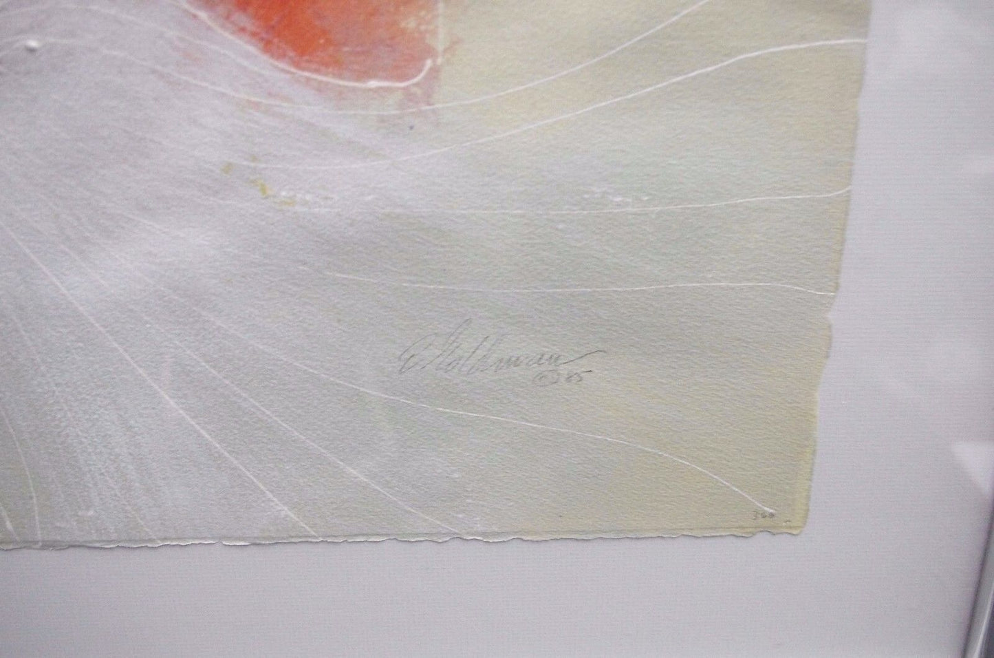 Edward Goldman 1985 Abstract Acrylic Painting Artist Signed