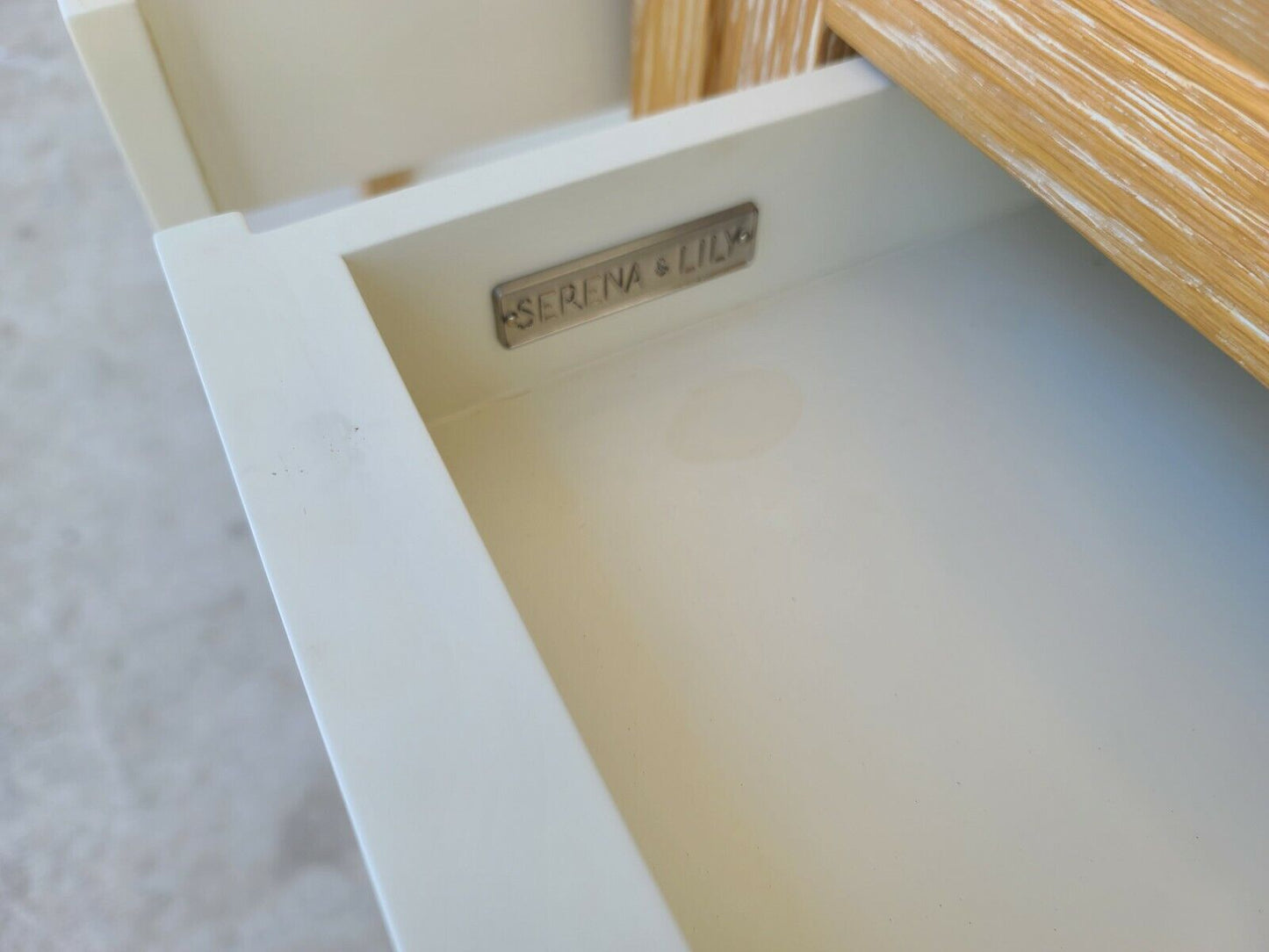 Pair of SERENA & LILY Side End Tables Nightstands with Drawers