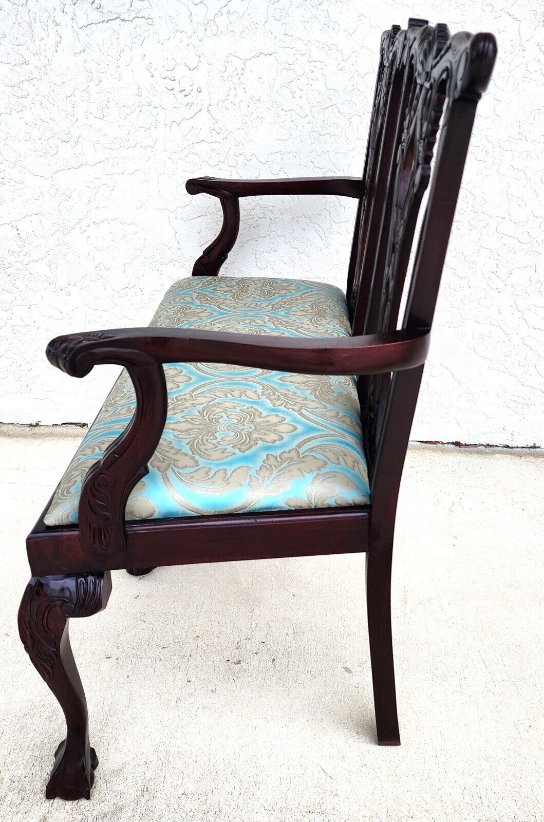 Vintage Chippendale Style Bench or Settee