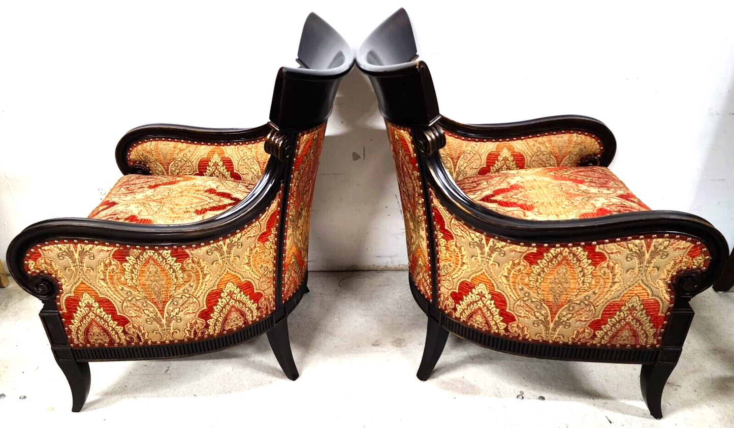 Pair of Regency Style Lounge Chairs