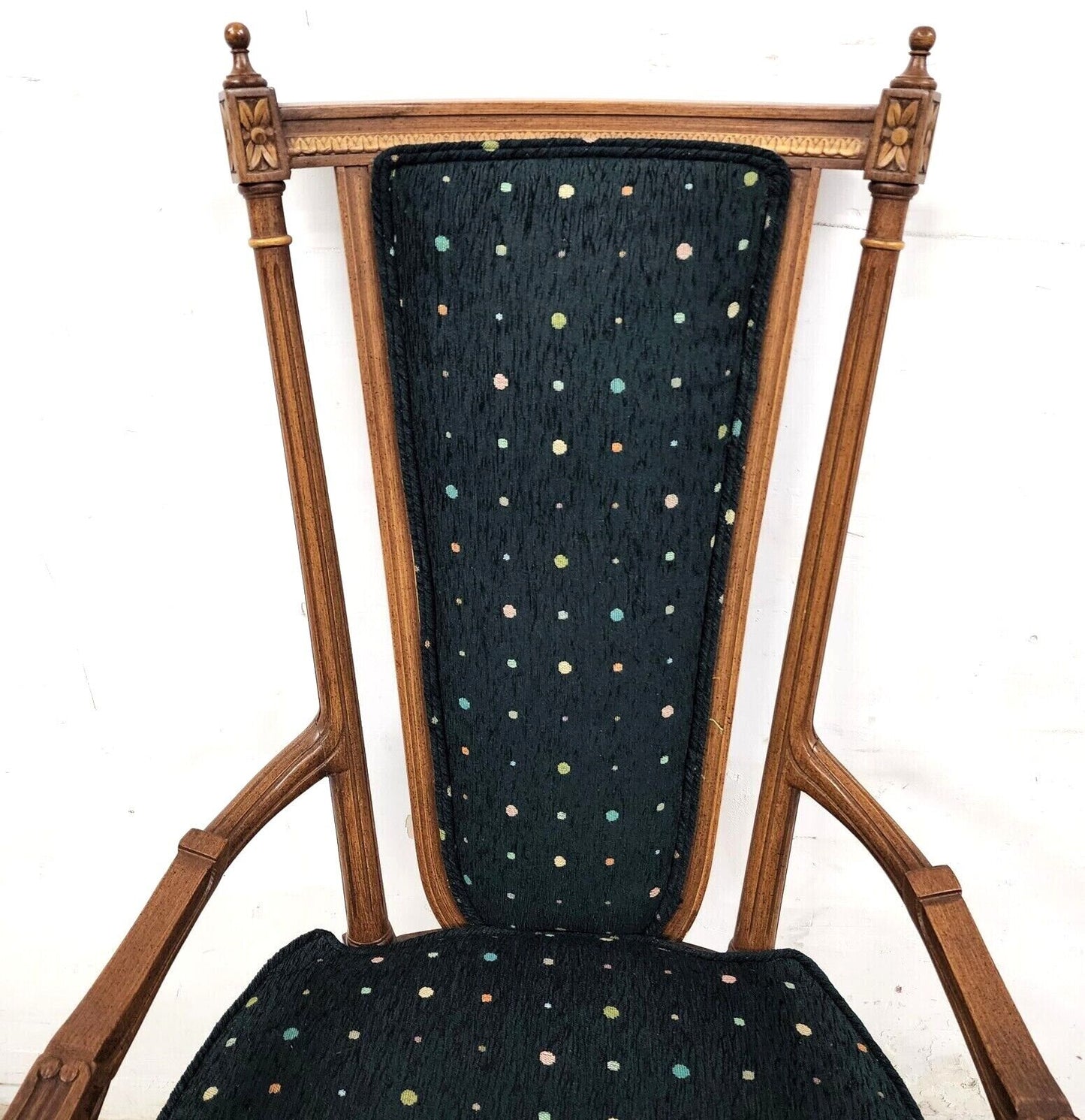 Vintage Italian Renaissance Desk Dining Accent Armchair