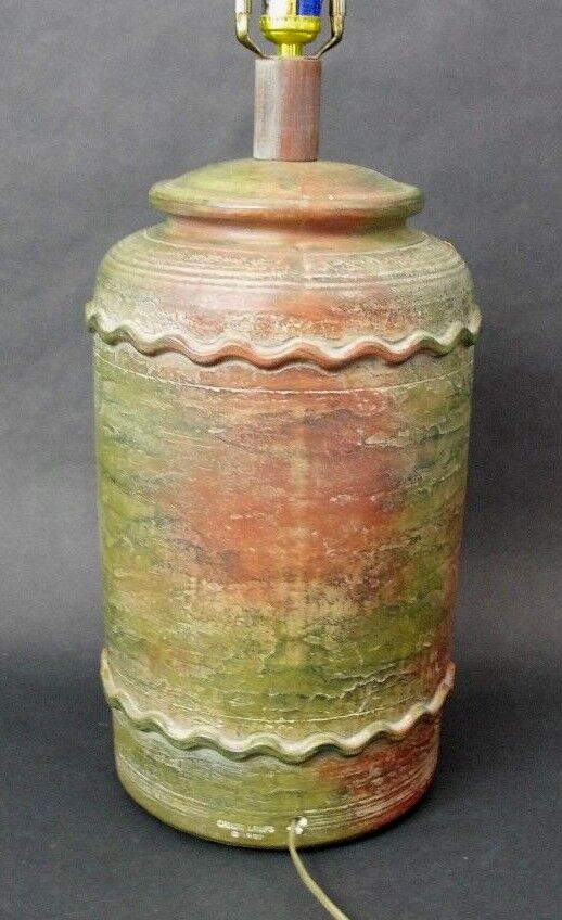 1992 Casual Lamps Of California Ceramic Textured Table Lamp 28"