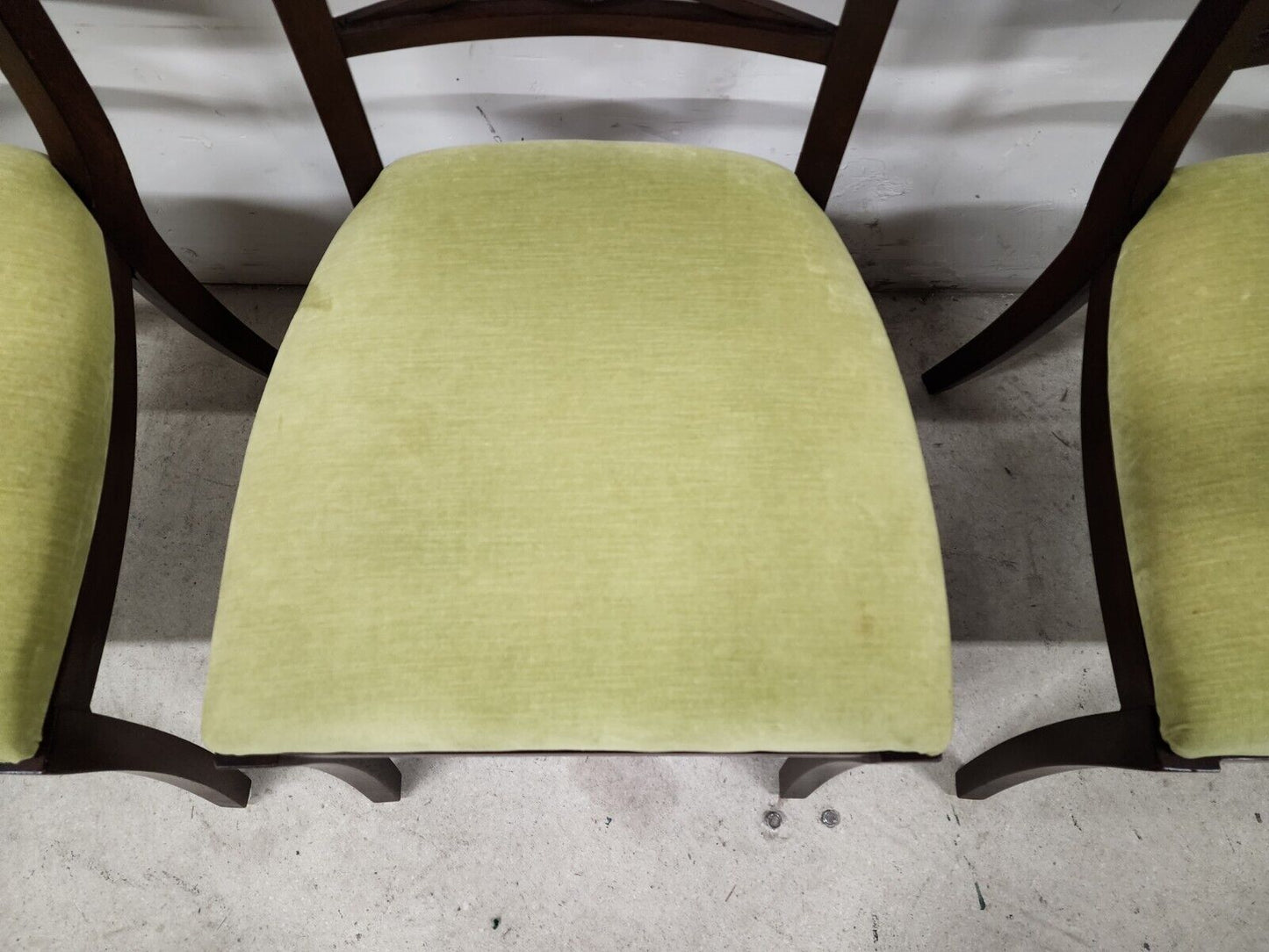 5 Mahogany Dining Chairs Cane Back by PALECEK
