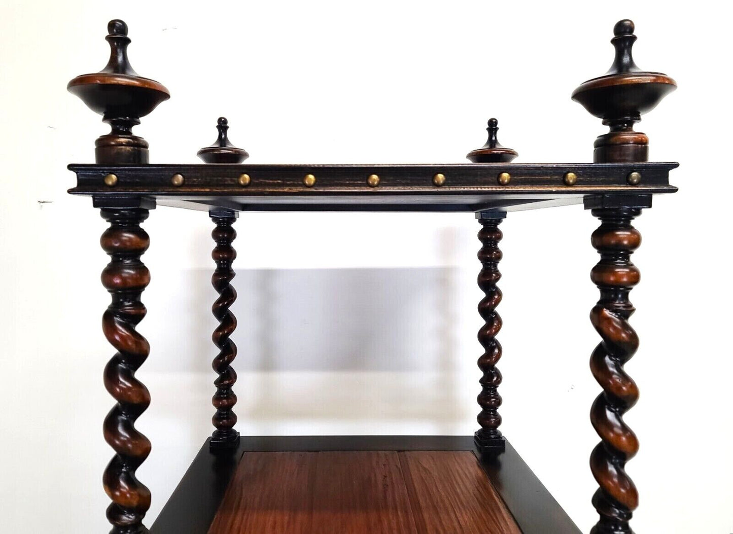 English Style Barley Twist Etagere Display Shelves by JOHN RICHARD