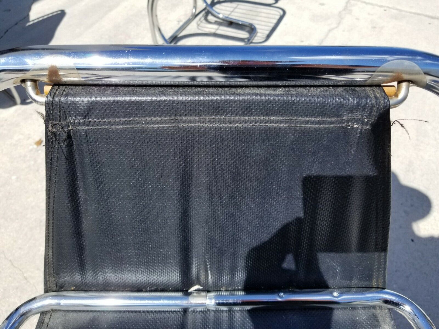 60's Pair of JERRY JOHNSON ARCADIA Mid Century Modern Tubular Chrome Bar Stools