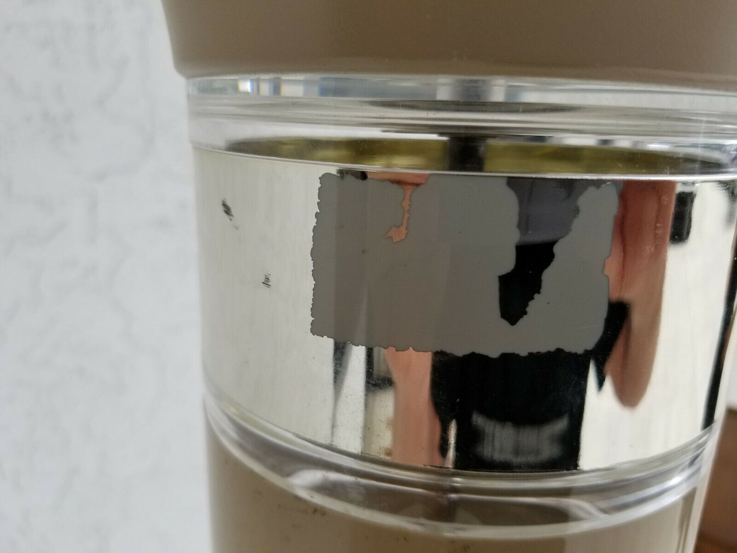 MCM 1980's Lucite Torchiere Mid Century Modern Floor Lamp by OPTIQUE 68"