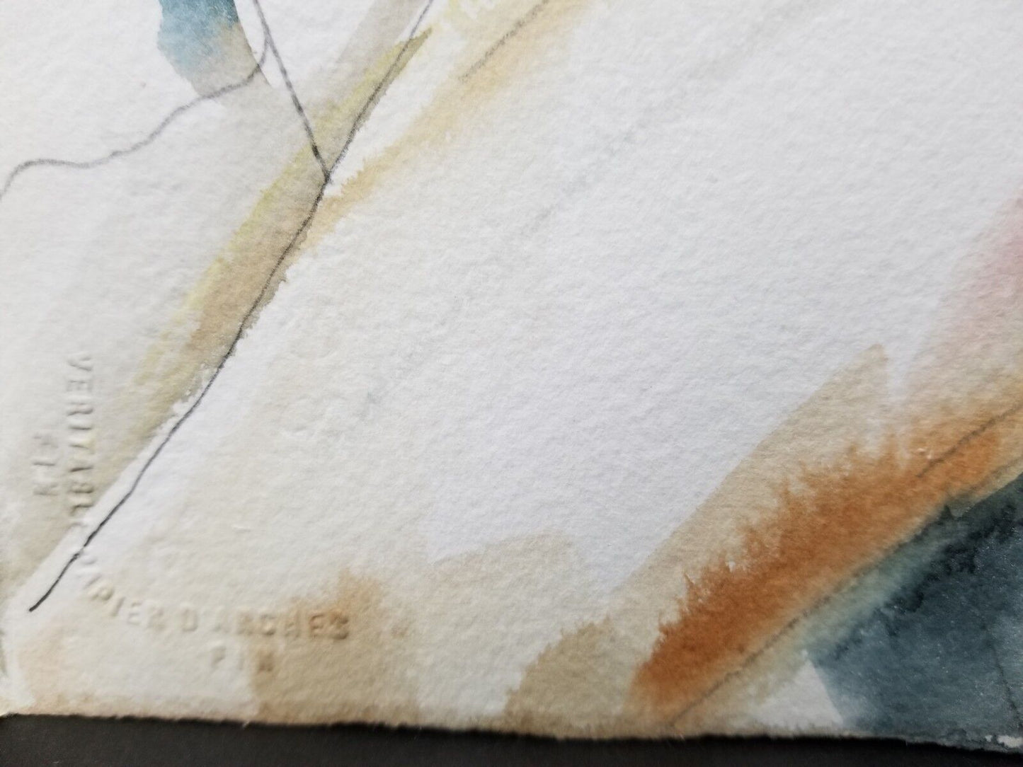 Large Original Watercolor Painting of Girl Selling Fruit Vegetables 30" x 22"