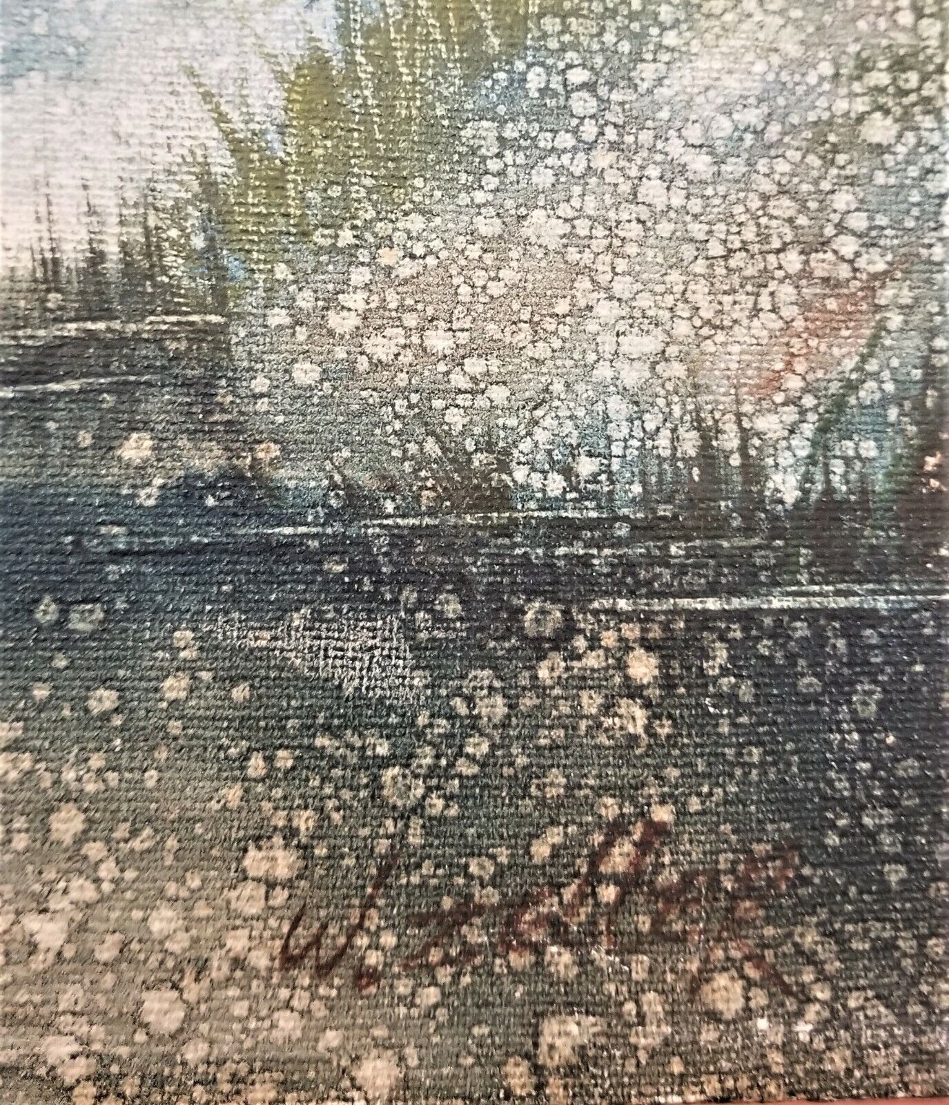 Signed W ZELLER Acrylic on Canvas Framed Seascape Painting